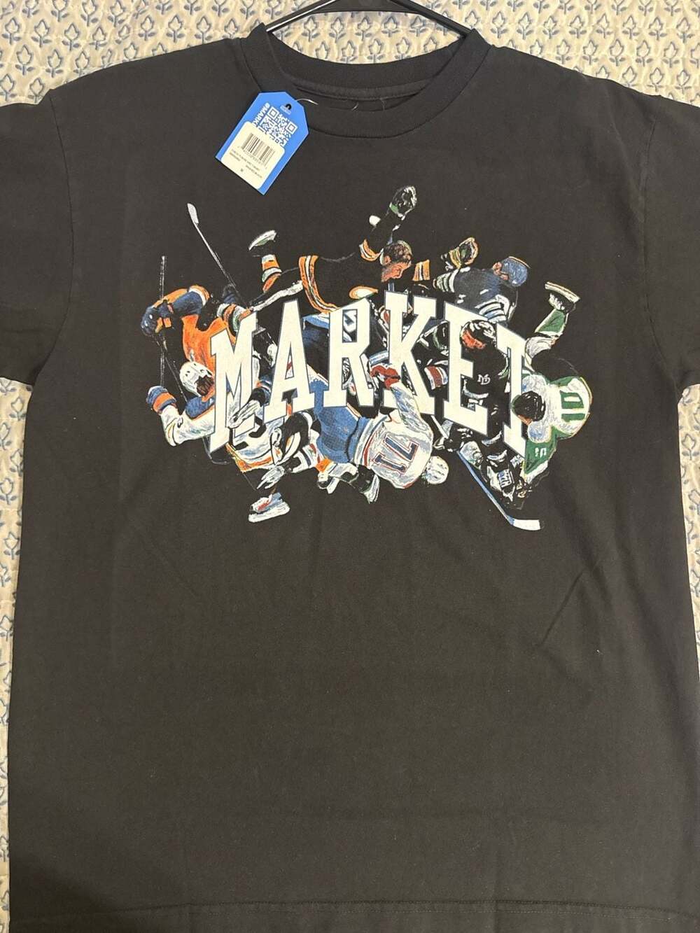 Market Check Please Arc T-Shirt Washed Black Size M